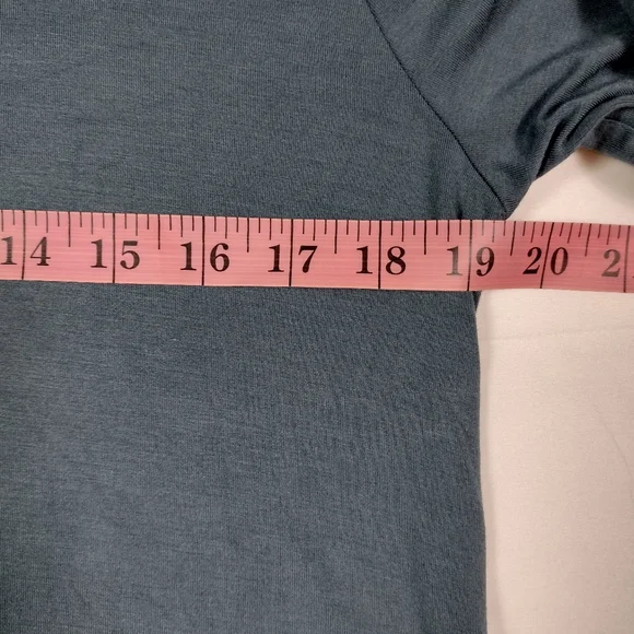 SOFT SURROUNDINGS Teal Beckett Cutout Keyhole Tunic Top SIZE PL - Picture 5 of 9